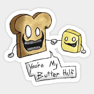 Butter Half Sticker